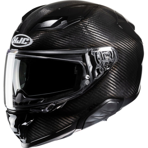 Casque Intégral de Moto F71 Carbone noir, de côté
