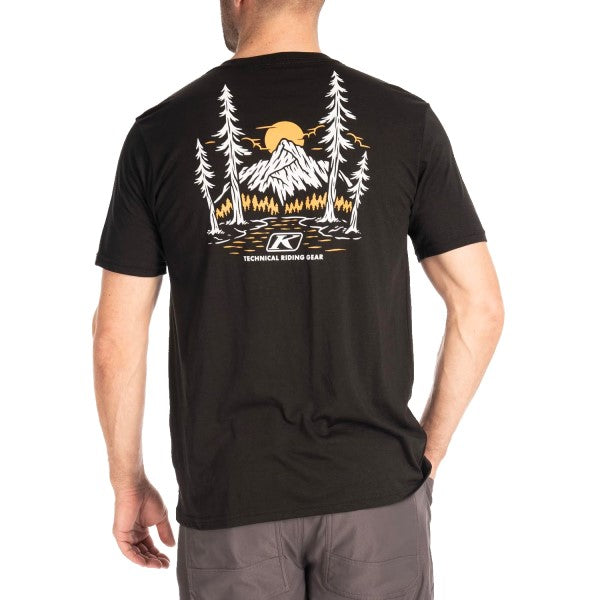 T-Shirt Hawley Tri-blend Klim noir, de dos