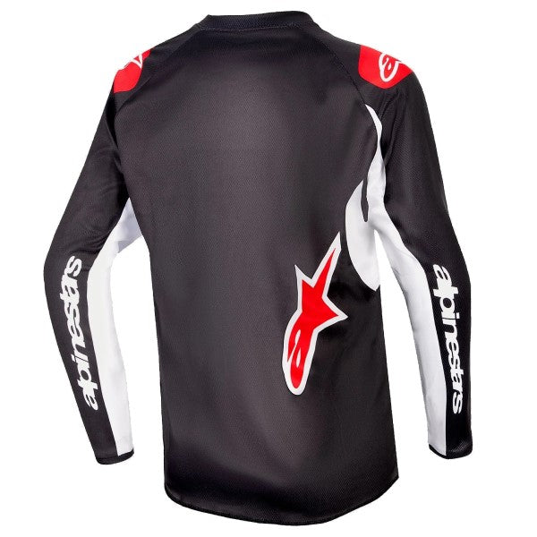 Chandail de Motocross Racer Lucent Junior Alpinestars noir, de dos