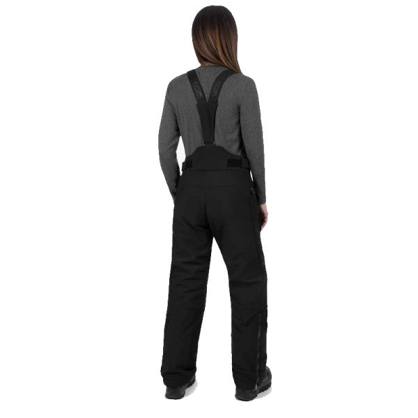 Pantalon de Motoneige Vertical Pro Insulated Softshell Femme FXR noir, de dos