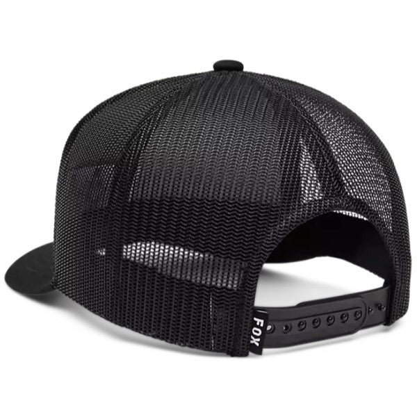 Casquette Image Trucker Fox noir, de dos