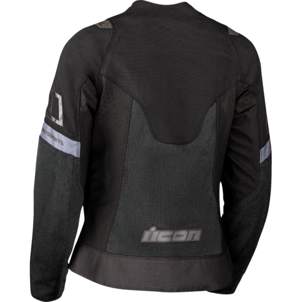 Manteau de Moto Contra 3 Femme Icon noir, de dos