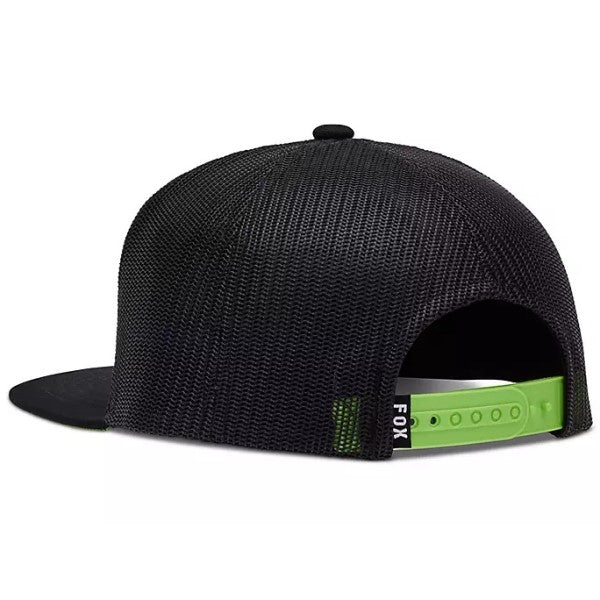 Casquette Fox x Kawasaki Junior Fox noir, de dos