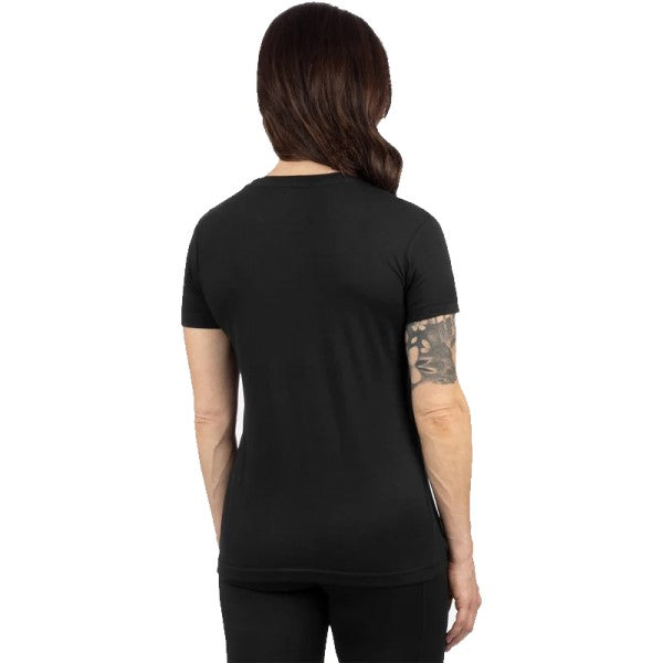 T-Shirt Antler Premium Femme FXR noir, de dos