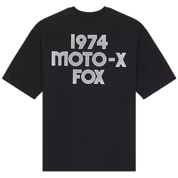 T-Shirt Moto-X Oversized Fox noir, de dos