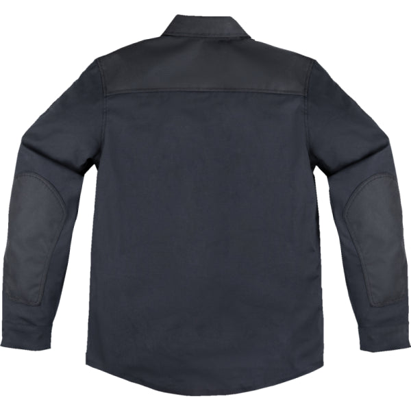 Manteau de Moto Upstate Canvas National Icon noir, de dos