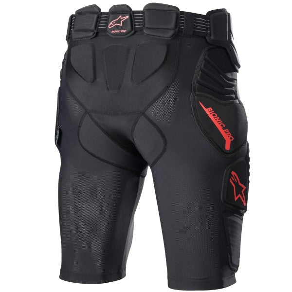 Short de Protection de Motocross Bionic Pro Alpinestars noir, de dos