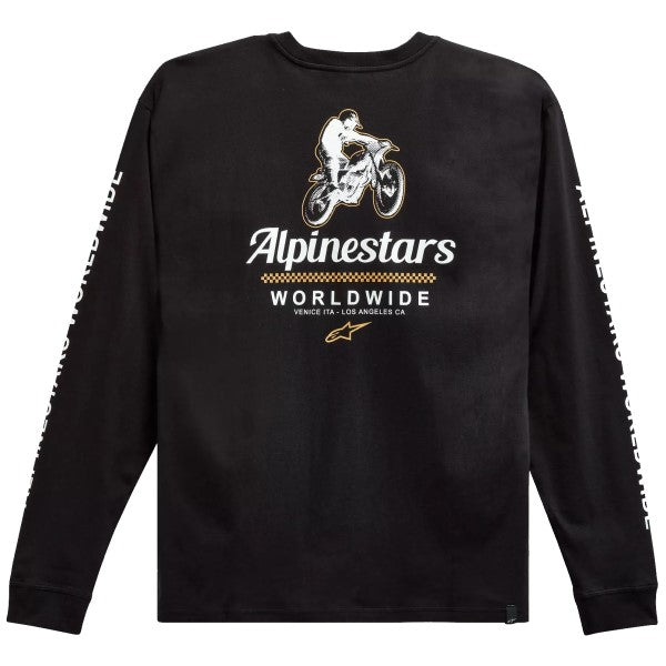 T-Shirt Authentic Alpinestars noir, de dos