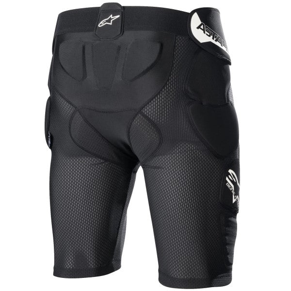 Short de Protection de Motocross Bionic Action Alpinestars noir, de dos