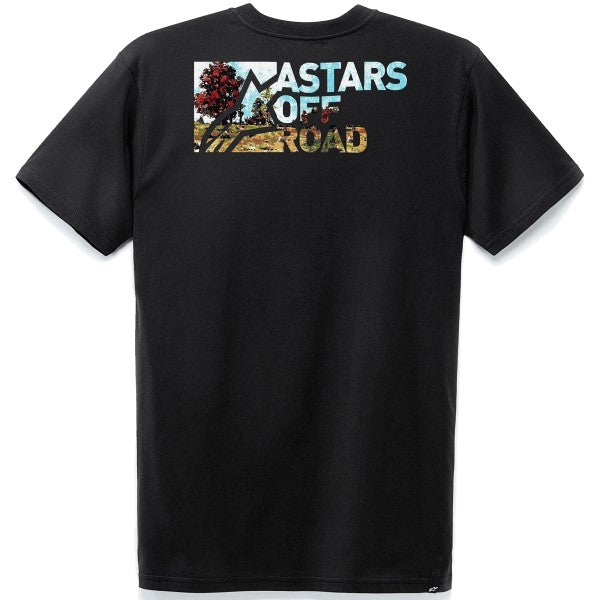 T-Shirt Painted Alpinestars noir, de dos