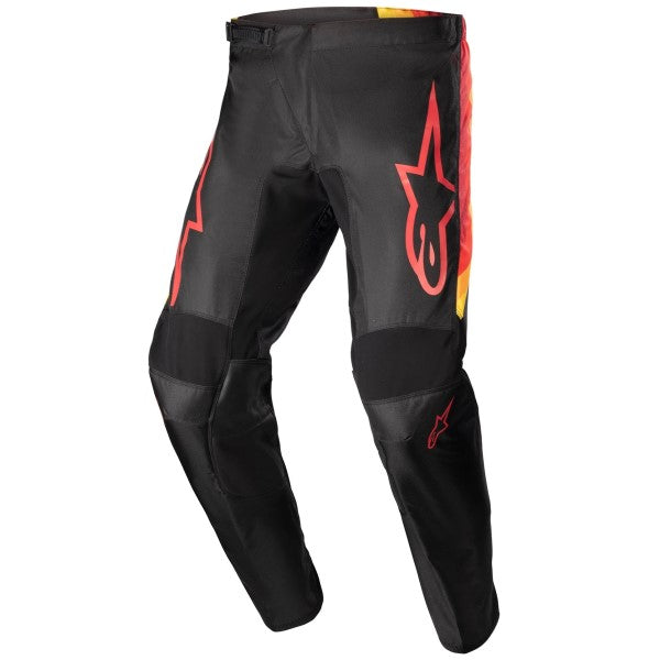 Pantalon de Motocross Fluid Corsa Alpinestars noir, de face
