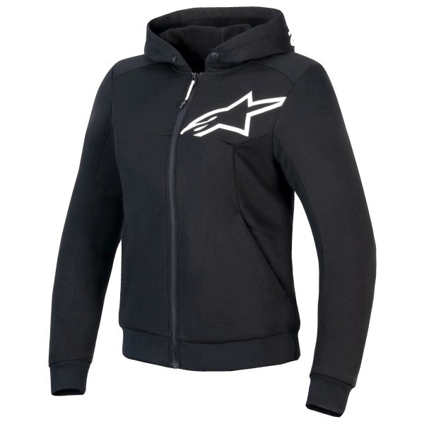 Coton Ouaté de Moto Stella Chrome V2 Sport Femme Alpinestars noir, de face
