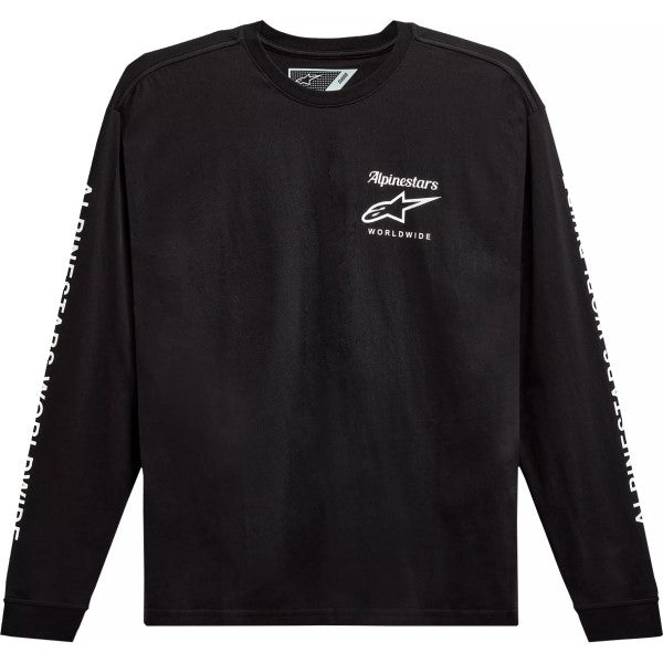 T-Shirt Authentic Alpinestars noir, de face