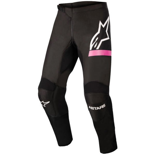 Pantalon de Motocross Stella Fluid Chaser Femme Alpinestars noir, de face