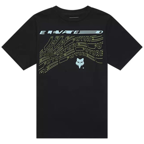 T-Shirt Elevated Junior noir, de face