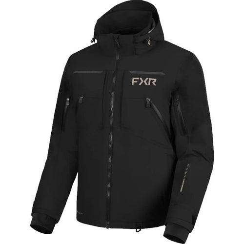 Manteau Ridge Pro Trilaminate FXR noir, de face