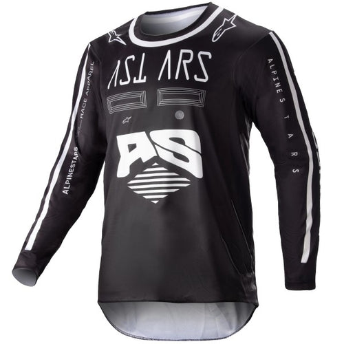 Chandail de Motocross Racer Found Junior Alpinestars noir, de face