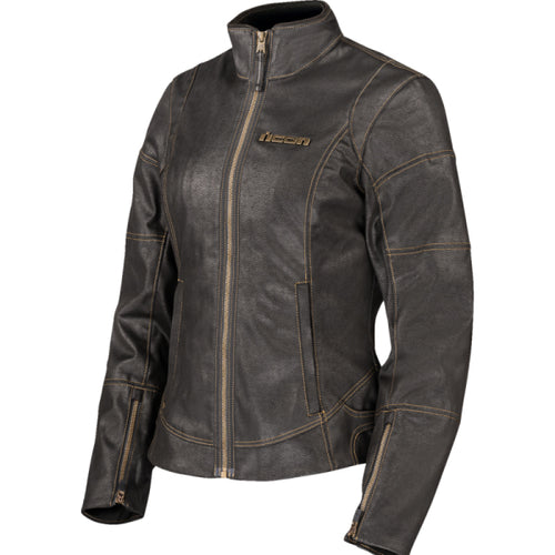 Manteau de Moto Tuscadero 3 Femme Icon noir, de face