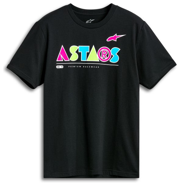 T-Shirt Cereal CSF Alpinestars noir, de face