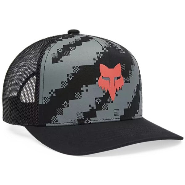 Casquette Image Trucker Fox noir, de face