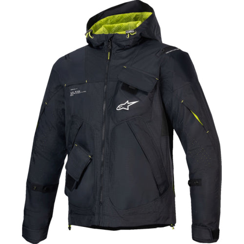 Manteau de Moto Mogress Air Alpinestars noir, de face