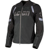 Manteau de Moto Contra 3 Femme Icon noir, de face