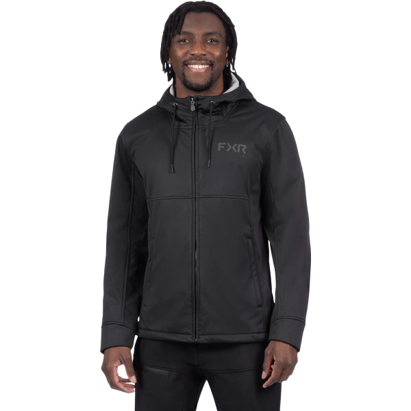 Manteau Hydrogen FXR noir, de face