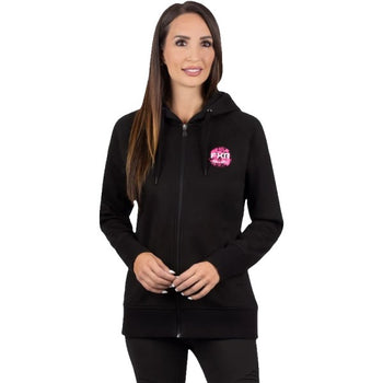 Coton ouaté Throttle Femme FXR noir, de face