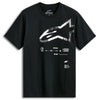 T-Shirt Geografica CSF Alpinestars noir, de face