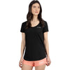 T-Shirt Lotus Femme FXR noir, de face