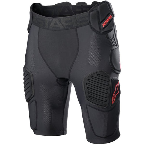 Short de Protection de Motocross Bionic Pro Alpinestars noir, de face