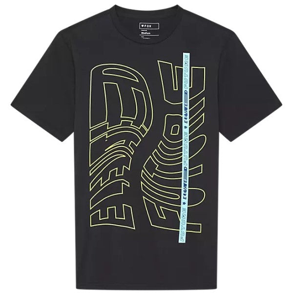 T-Shirt Elevated Premium Fox noir, de face