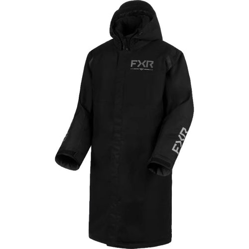 Manteau Warm-Up FXR noir, de face