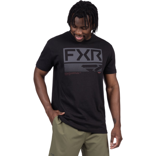 T-Shirt Elevate Premium FXR noir, de face
