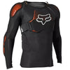 Chandail de Protection de Motocross Baseframe Pro D3O® Junior Fox noir, de face