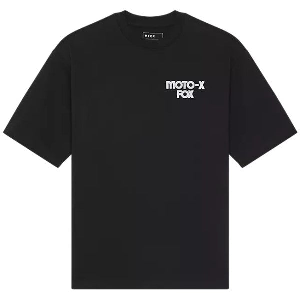 T-Shirt Moto-X Oversized Fox noir, de face