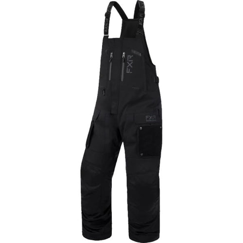 Pantalon de Motoneige Expedition Pro à Bretelle FXR noir, de face