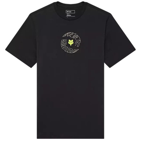 T-Shirt Spiral Special Edition Premium Fox noir, de face