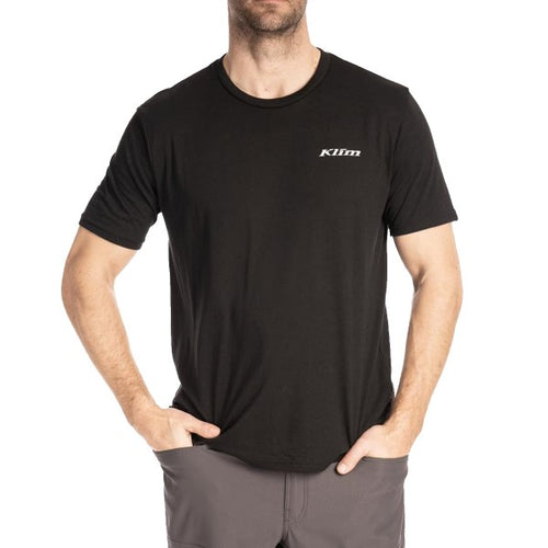 T-Shirt Hawley Tri-blend Klim noir, de face