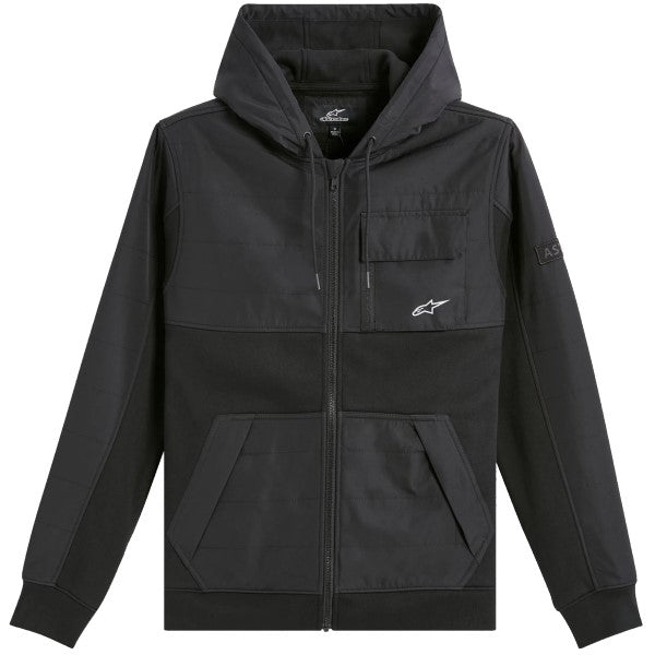 Coton ouaté Momentus Alpinestars noir, de face