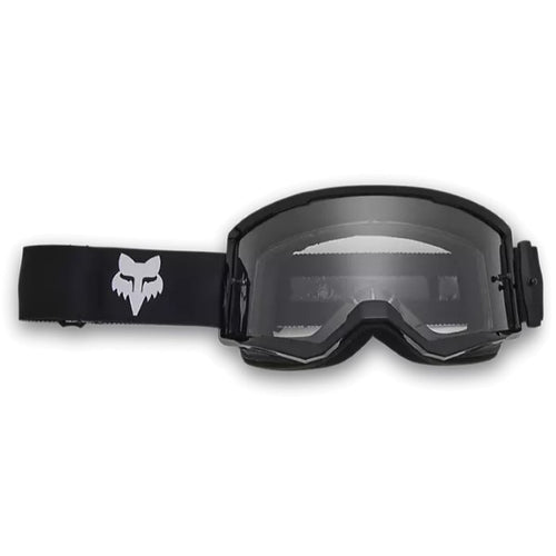 Lunette de Motocross Main Fox noir, de face