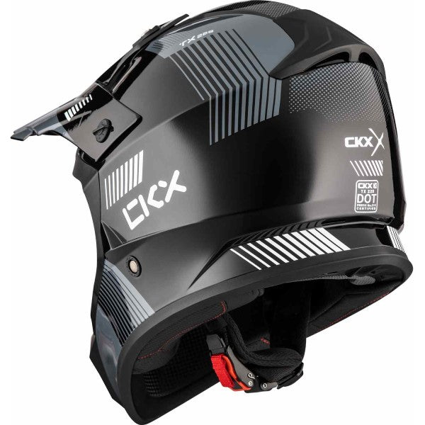 Casque de Motocross TX228 Dart CKX Gris Derrière