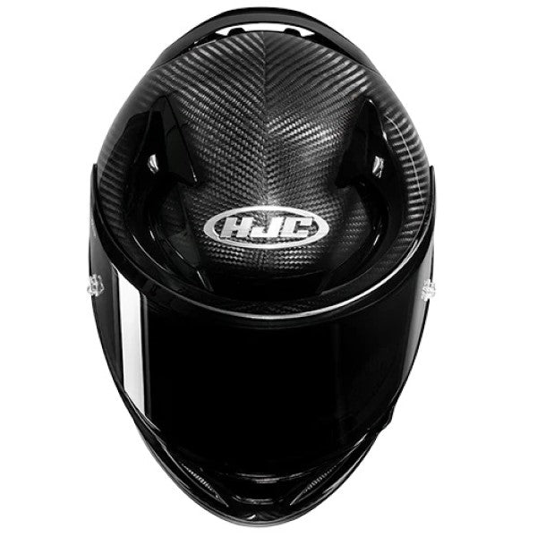 Casque Intégral de Moto RPHA 12 Carbone HJC noir, dessus