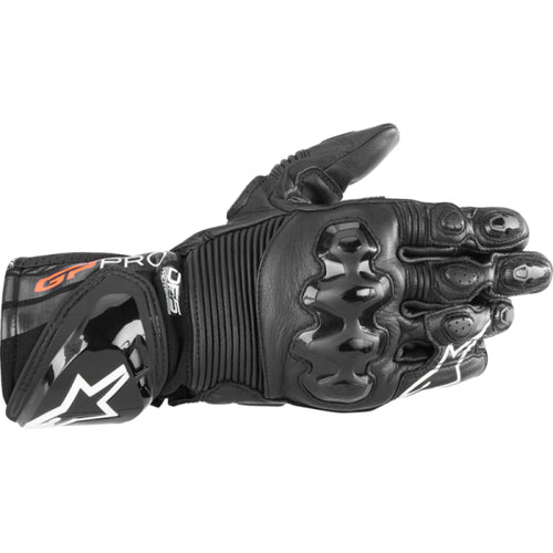 Gants de Moto GP Pro R4 Alpinestars noir, dessus