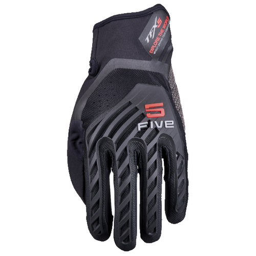 Gants de Moto TFX5 FIVE noir, dessus