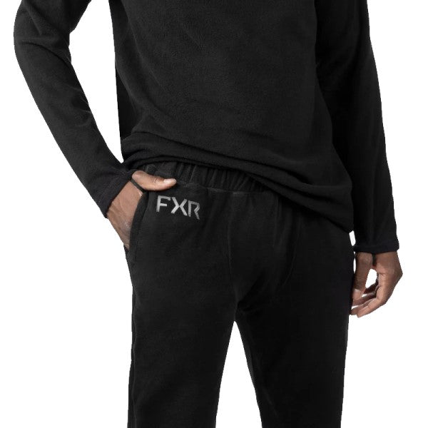 Pantalon Sous-Vêtement de Motoneige Pyro Thermal FXR noir, détail taille