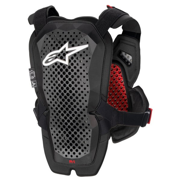 Plastron de Motocross A-1 Alpinestars noir, de dos