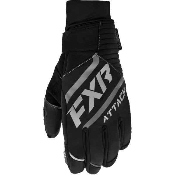 Gants de Motoneige Attack Isolés Unisexe FXR noir, dos