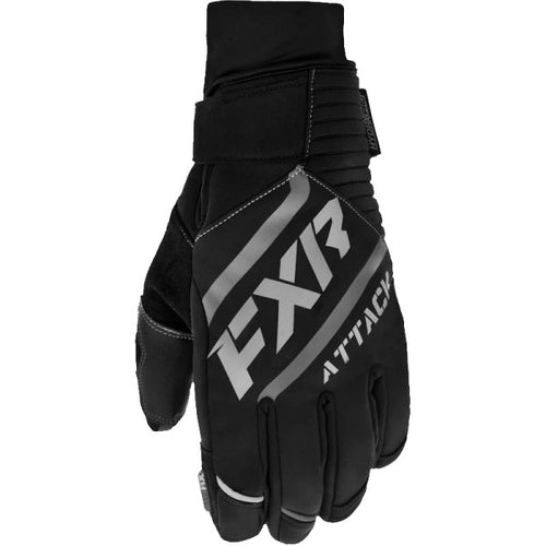 Gants de Motoneige Attack Isolés Unisexe FXR noir, dos