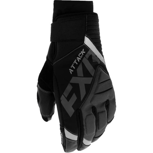 Gants de Motoneige Attack Lite Unisexe FXR noir, dos